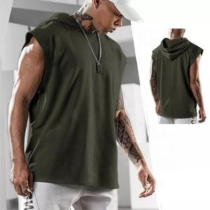 <b>Sleeveless</b> oversize hoodies <b>pullover</b> sports sweatshirts plus size <b>men's</b> hoodies - Product Image 6