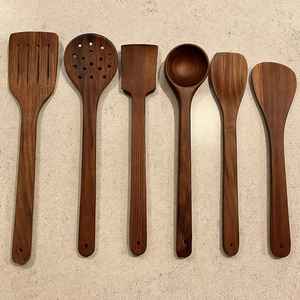 Juego de Cucharas de Madera de Sheesham Hechas a Mano, Utensilios de Cocina Naturales - Product Image 2