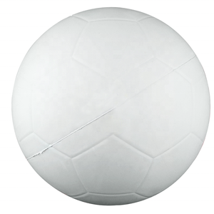 Balón de Entrenamiento de Fútbol Personalizable Naranja y Blanco, Diseño de Paneles Resistente al Desgaste, para Interiores, Juvenil, Desinflado, 0.4-0.45kg - Product Image 3