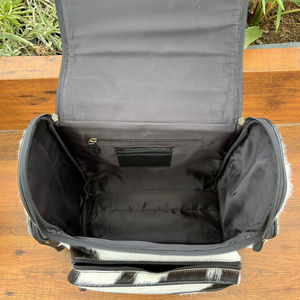 2025 New Arrival Travel Backpack Hand Tooled <b>Leather</b> Checkered Pattern Large Size Cowhide <b>Leather</b> Diaper <b>Bags</b> Backpack for Women - Product Image 6