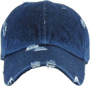 Nouvelle casquette de baseball personnalisée à 6 panneaux effet vieilli pour homme, broderie, visière incurvée, pour streetwear et golf, chapeau d'extérieur - Product Image 1