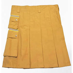 Kilt d'Utilisation Traditionnel Écossais pour Pompiers de Qualité Supérieure Fait Main ORANGE - Product Image 2