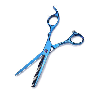 Professional <b>Dog</b> Hair Cutting <b>Scissors</b> Stainless Steel Pet Grooming Shears Shearing Design Blue Fish Style Hairdressing - Product Image 5