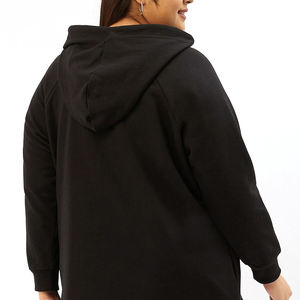 Ensemble de survêtement d'hiver pour femme avec logo personnalisé, comprenant un sweat à capuche à enfiler et un pantalon de jogging évasé, avec broderie effet vieilli et coupe oversize - Product Image 2