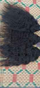 Paquets de cheveux humains de temple indien brut Machine Double trame ondulée Vendeur 100% Extensions de cheveux humains non traités/cheveux crus - Product Image 3