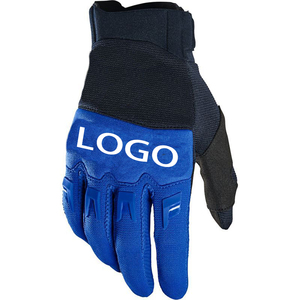Gants de course coupe-vent en cuir à imprimé squelette, pour activités de plein air, motocross, unisexe, avec sangle de poignet réglable, antidérapants - Product Image 5