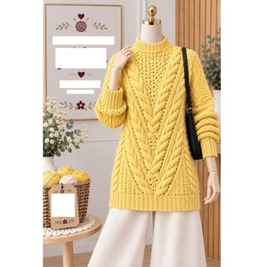 Suéteres 100% acrílico o algodón, calibre 12, para mujer, los más modernos, informales, para la temporada de invierno, proveedor de Bangladesh. - Product Image 6