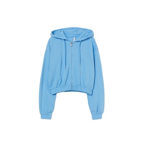 Sudaderas con capucha personalizadas al por mayor de manga larga para mujer, sudaderas cortas con cremallera para mujer, sudaderas cortas, sudaderas con capucha para el poder femenino - Product Image 2