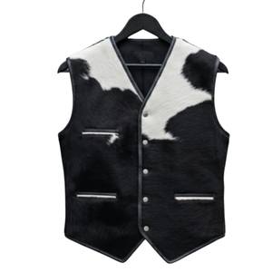 Chaleco de Cuero Genuino de Vaca de Alta Calidad 2026, Chaleco de Cuero Transpirable para Hombre, Diseño Personalizado - Product Image 6