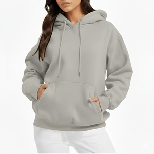 Sudadera con Capucha Corta para Mujer, Estilo 2026, Sudadera Holgada con Logotipo Personalizado, Venta al Por Mayor - Product Image 5