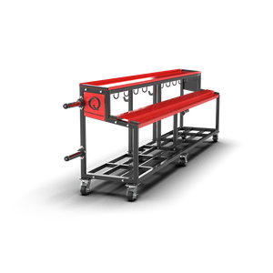 Estante de Almacenamiento de Mancuernas y Discos de Metal de Tres Niveles, Organizador de Gimnasio Móvil, Portátil y Duradero, OEM Disponible - Product Image 2