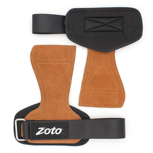 Poignées de musculation en daim sans perforation personnalisées, étiquette privée, poignées de gym en cuir sans doigts, vente en gros - Product Image 1