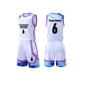 Uniforme de basket-ball fabriqué par une usine professionnelle, vêtements de sport fabriqués en tissu doux, 100% polyester, uniformes de basket-ball en vente - Product Image 4