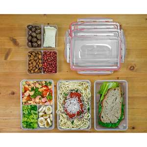 24oz Meal Prep Meal Prep Containers 3pcs <b>Microwavable</b> BPA Free Bento <b>Lunch</b> <b>Box</b> External Leak Proof Portion Control Container - Product Image 6