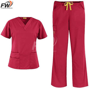 Conjuntos de Uniformes Médicos Más Vendidos con Bolsillos, Uniformes de Enfermería con Logotipo Personalizado al por Mayor - Product Image 4