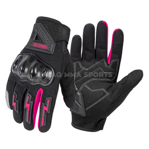 Gants de moto en cuir personnalisés avec fibre de carbone, imperméables pour l'hiver, unisexes - Product Image 2