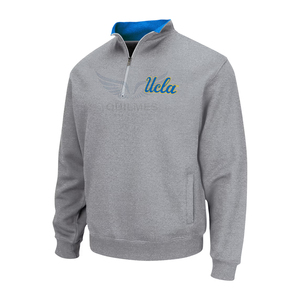 UCLA Bruins Custom <b>Men</b>’s Quarter Zip <b>Pullover</b> <b>Jacket</b> Lightweight Sports Training Top OEM Wholesale <b>Jacket</b> - Product Image 2