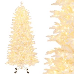 7 FT Premium <b>Artificial</b> Christmas <b>Tree</b> with 1880 PE PVC Branch Tips for <b>Indoor</b> Party and Carnival - Product Image 4