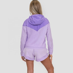 <b>Women</b> <b>Windbreaker</b> Tracksuit Set Custom Logo Trendy Streetwear Athletic Outfit with Lightweight Jacket and Matching Sports Pants - Product Image 2