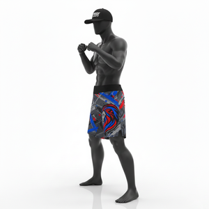 Pantalones Cortos de MMA/Karate Totalmente Personalizados, Ligeros, con Panel Elástico en la Entrepierna, de Secado Rápido, Transpirables, Unisex para Adultos - Product Image 2