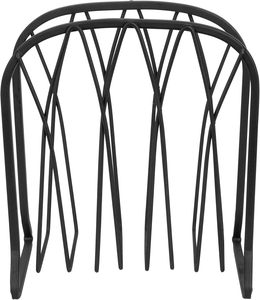 Modern <b>Black</b> Metal Napkin Holder - Geometric Wire Napkin Stand for Kitchen Counter, Dining Table & Desktop Mail Organizer Rack - Product Image 4