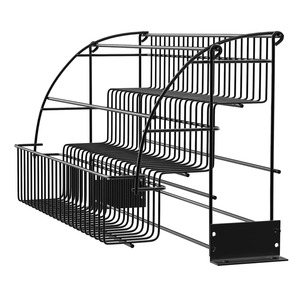 Estante de Especias Negro para Montar en la Pared, Organizador de Cocina, Estante de Almacenamiento de Metal, Decoración Moderna para Cocina, Ahorro de Espacio, Porta Especias de la India - Product Image 6