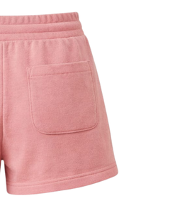 Shorts de sport décontractés pour femmes en molleton de coton rose personnalisés, taille élastique avec cordon de serrage, pour la gym et l'été – Fabricant et fournisseur OEM - Product Image 6
