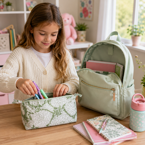 Set de Bolsas de Aseo Hechas a Mano en Jaipur, Acolchadas, Impermeables, con Cierre de Cremallera, Ecológicas, Multifuncionales, para Niños y Adultos - Product Image 5
