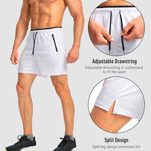 กางเกงวิ่งขาสั้นสำหรับผู้ชาย ขายส่งราคาถูก กางเกงกีฬาสำหรับวิ่งออกกำลังกายฤดูร้อน แห้งเร็ว กางเกงกีฬาขาสั้นสำหรับผู้ชาย - Product Image 5