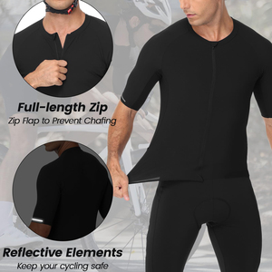 Professional Short Sleeve <b>Cycling</b> Jersey HighQuality Fabric Protection With Secure Pockets Bicycle Training And Riding Jersey - Product Image 2