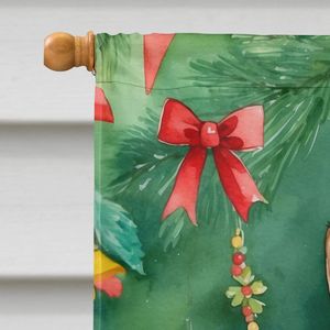 Grand drapeau de maison de chat en polyester multicolore chat somalien arbre de noël décoratif bannière de cour œuvre tenture murale manchon de poteau pour - Product Image 3