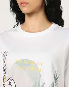 Camiseta Personalizada Informal de Corte Holgado con Estampado para Mujer, OEM, Transpirable, de Algodón, Estilo Moderno, Disponible en Todas las Tallas - Product Image 6