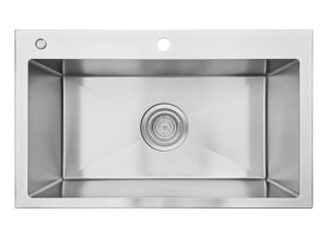 Évier de cuisine simple en acier inoxydable 304, large et gaufré, fait main, en vente directe d'usine du Vietnam à prix avantageux - Product Image 3