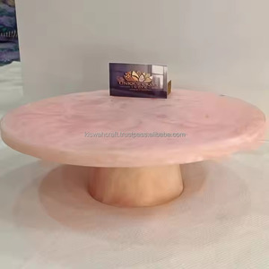 Soporte de pastel de resina epoxi de diseñador de lujo Soportes de exhibición de pastel al mejor precio para Decoración de cumpleaños, bodas y fiestas en la India - Product Image 2