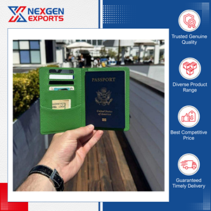 Premium Quality Unique Design Handmade PU Leather <b>Passport</b> & Card Holder with RFID Blocking from India's Leading Supplier - Product Image 6