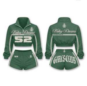 Conjunto Deportivo de Dos Piezas para Mujer, Primavera/Verano, Color Sólido, Logotipo Personalizado, Ropa Deportiva de Algodón, Ropa Casual de Calle, Ropa de Gimnasio, Fitness - Product Image 2