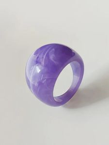 Bagues en résine artisanales pour femmes, bijoux fantaisie colorés et tendance pour tenues quotidiennes, fêtes, mariages, festivals - Product Image 4