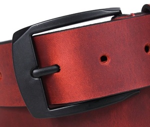 Ceintures en cuir véritable vintage de créateur, best-sellers 2026, pour adultes unisexe, option de vente en gros disponible, boucles en alliage, couleur personnalisable - Product Image 2