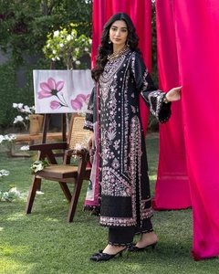 Salwar Kameez en coton de haute qualité, style musulman modeste, toutes saisons, sans plis, séchage rapide, pour fêtes, mariages, Diwali, Aïd - Product Image 5