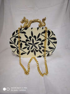 Bolso de Mano de Resina, Estilo Simple, para Mujer, para Fiestas, Bolso de Mano de Noche, para Chicas, Artesanía de Resina de la India en Venta - Product Image 2