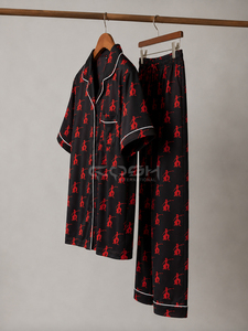 Pyjama pour femmes Cosh International, prix avantageux, Delta Sigma, ensemble 2 pièces, vêtements de nuit décontractés, respirant et léger. - Product Image 3