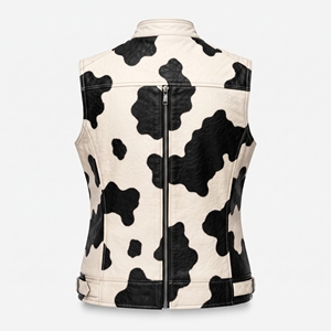 Chaleco de cuero personalizado para mujer con sastrería elegante, costuras resistentes, ligereza, comodidad y diseño elegante para uso casual y a la moda. - Product Image 2