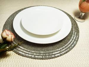 Hermosos Manteles Individuales Hechos a Mano con Cuentas, Manteles Decorativos Bordados para Mesa de Comedor, Cocina, Hogar, Bodas y Decoración de Fiestas - Product Image 1