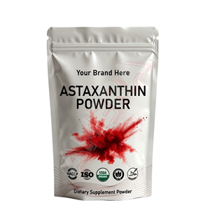 Astaxantina en Polvo de Fábrica, Suministro OEM, Marca Privada, Suplemento Dietético, Certificado GMP - Product Image 1