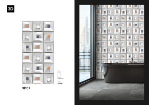 Carreaux de porcelaine émaillée de qualité supérieure, design 3D, 600x1200, 3D57 - Product Image 2