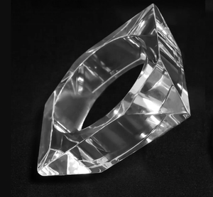 Bracelets élégants faits à la main pour femmes, en résine acrylique transparente, collection diaphane, style ange, art indien exotique, écologique - Product Image 3