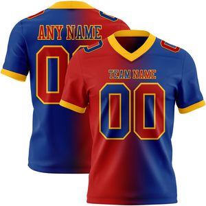 Adult American Football Jersey Spandex <b>Blend</b> Sublimation Custom Player Name Number OEM Factory Durable Performance - Product Image 5