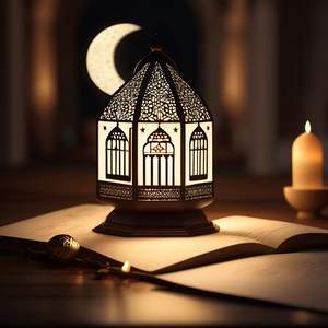 Lanterne en verre gaufré arabe, lanternes marocaines, porte-bougie en métal pour le Ramadan, décoration intérieure et jardin, lanterne décorative de sol - Product Image 6