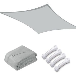 Tenda Parasole Rettangolare Grigia 13 x 10 Piedi, Elegante Copertura per Esterni per Casa e Giardino - Product Image 3