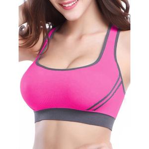 2025 nuevo Sujetador deportivo de alta calidad para mujer, sujetador para correr de Yoga sin costuras hecho a medida con logotipo en la parte delantera, estilo Simple, superventas - Product Image 4